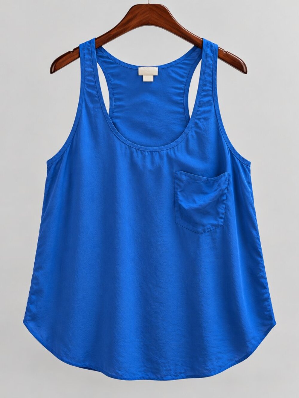 Aritzia Wilfred 100% Silk Blue Tank Top